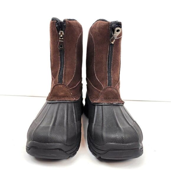 NEW Elk Woods McKinley Waterproof Duck Work Boot Brown Suede Insulated Mens 7M main image 6